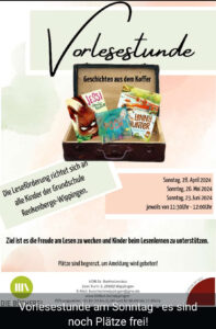 Flyer Bücherei Vorlesestunde