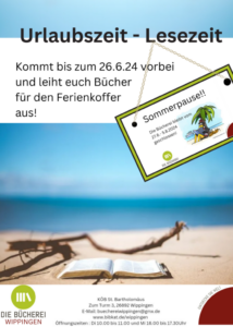 Flyer Bücherei Sommerpause