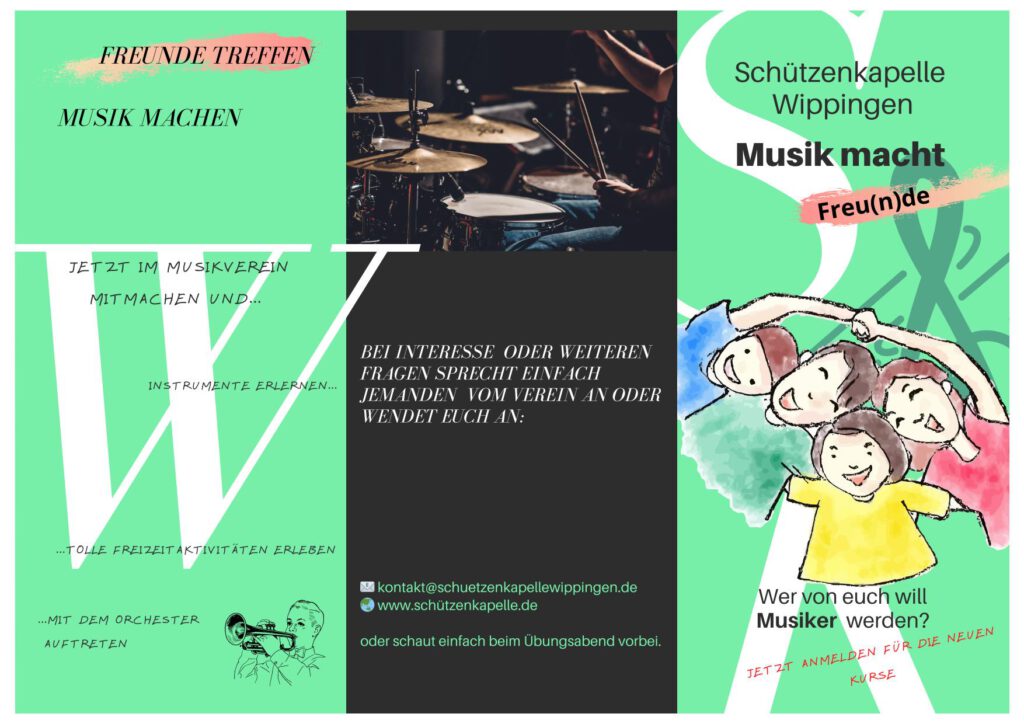 Flyer Schützenkapelle Seite 1