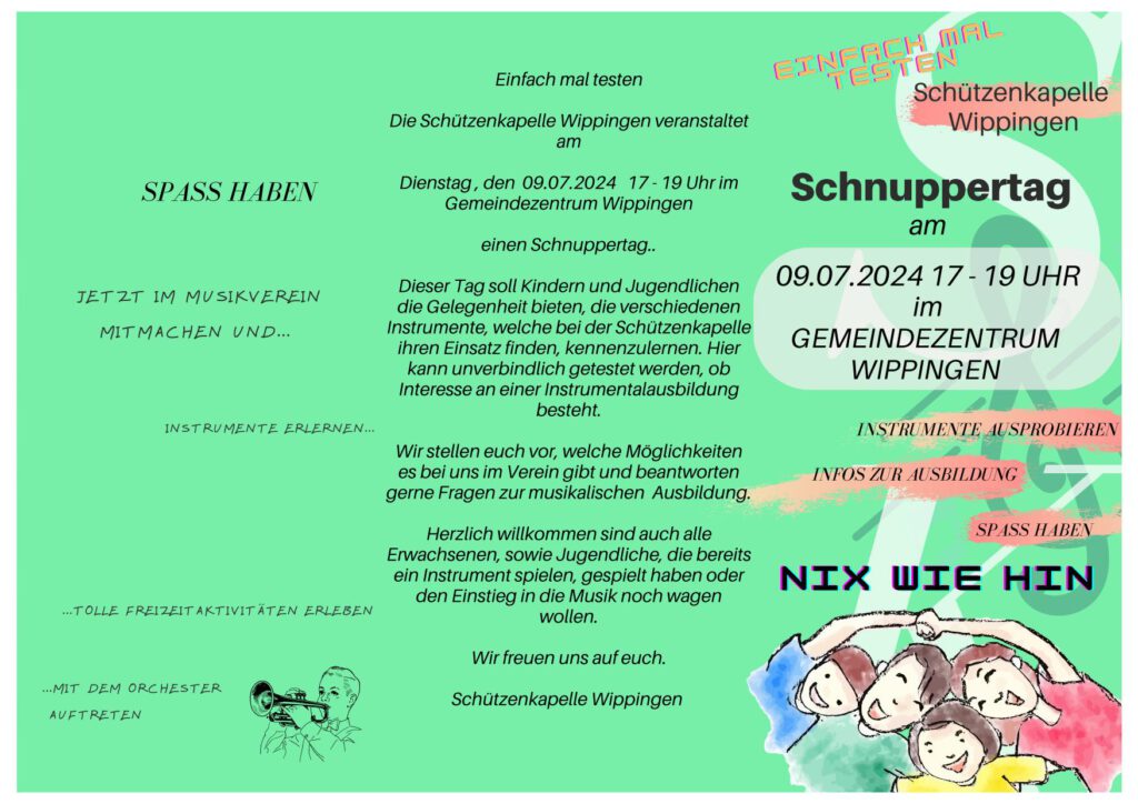 Flyer Schützenkapelle Seite 2