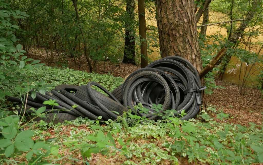 Reifen am Seitenkanal in Kluse