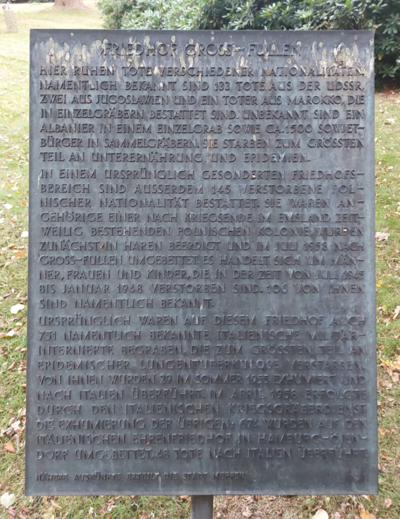 Emslandlagerfriedhof  X Fullen