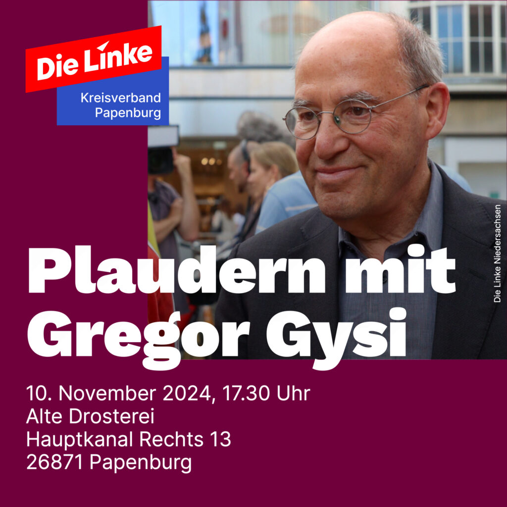 Die Linke "Plaudern mit Gregor Gysi"