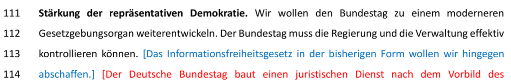 Auszug aus Verhandlungspapioer schwarz-rot