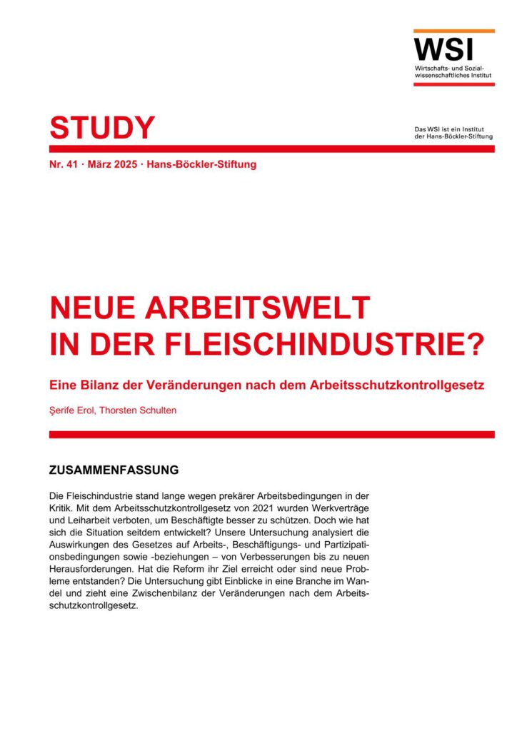 Studie Fleischindustrie WSI 2025