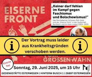 Absage Vortrag