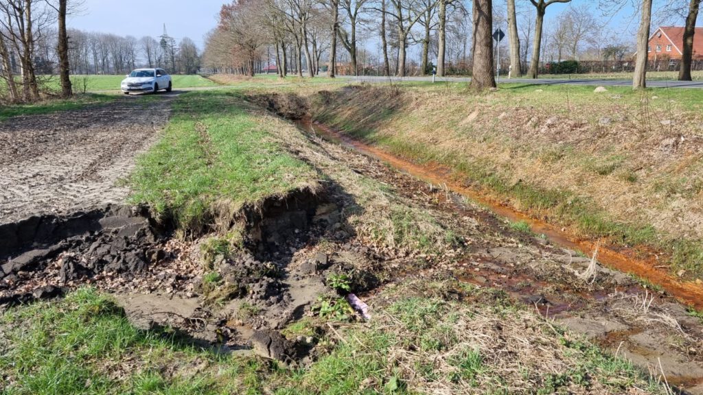 Hochwasserschaden an der Kluser Straße