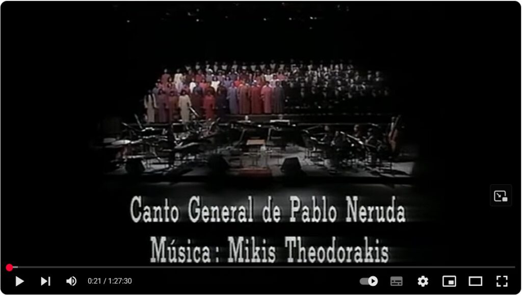 Youtube Canto General