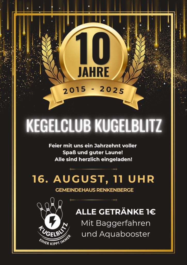 Flyer Kegelclub Kugelblitz