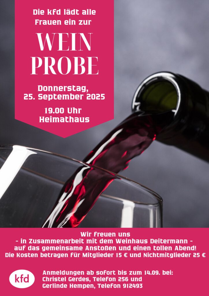 Flyer KFD Weinprobe