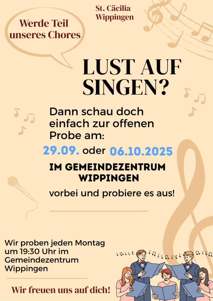 Flyer Offene Chorproben