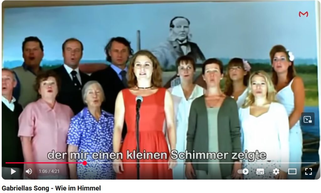 Youtube-Screenshot Wie im Himmel