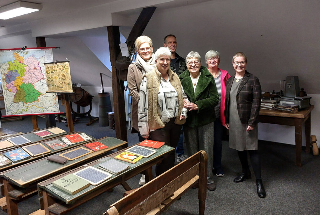 Im Heimatmuseum 09.11.2025: Anneliese Riedel, Christel Sievers, Martin Hempen, Margret Kimmann, Maria Hermes, Veronika Olbrich