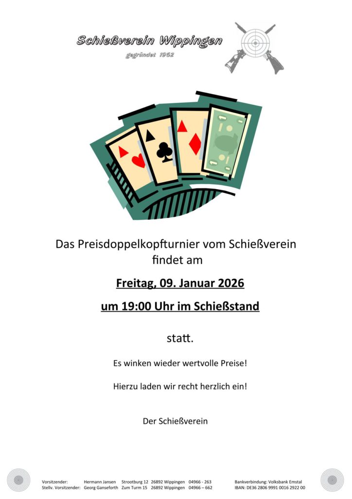Flyer Doppelkopfturnier 2026
