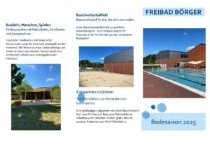 Flyer Freibad Börger