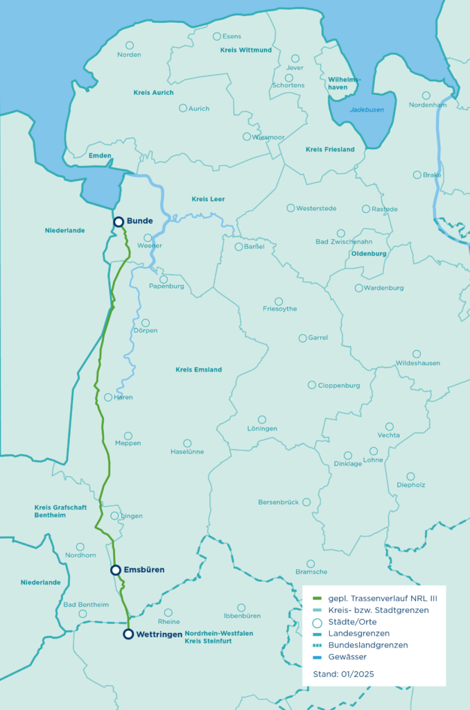 Nordsee-Ruhr-Link III (Quelle: OGE)