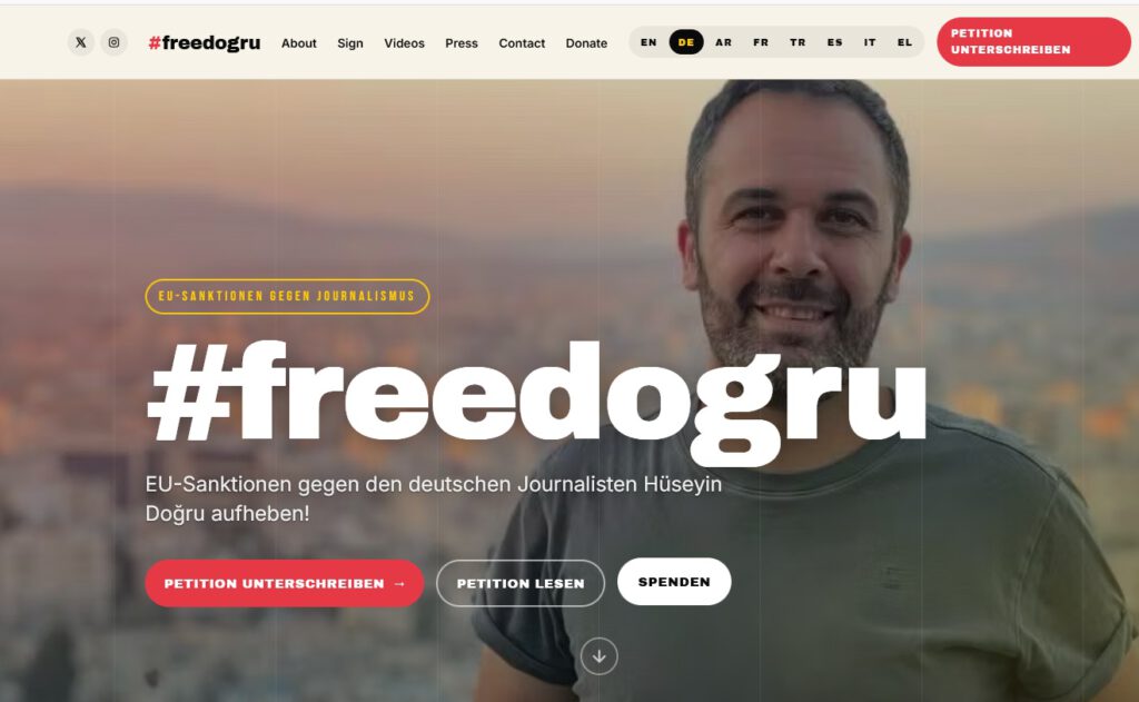 Zur Kampagne "Free Dogru"