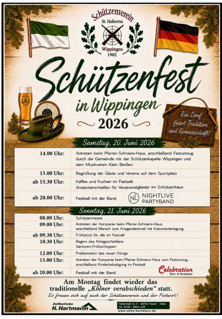 Plakat Schützenfest 2026