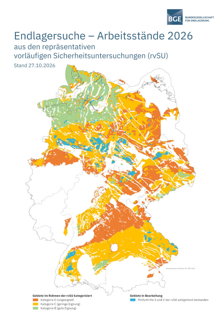 Arbeitsstände Endlagersuche 2026