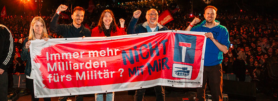 Banner Abrüstungsappell
